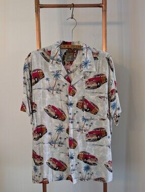 Pineapple Connection Hawaiian Shirt with Classic Car And Palm Trees - All Over